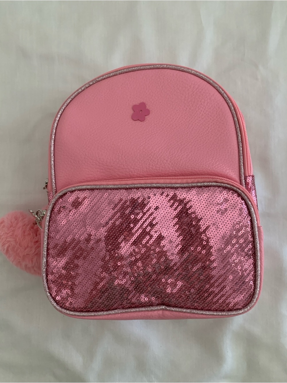 Limited Too Pink Sequin Mini Backpack NWT Y2K Glitter Shimmer Bag